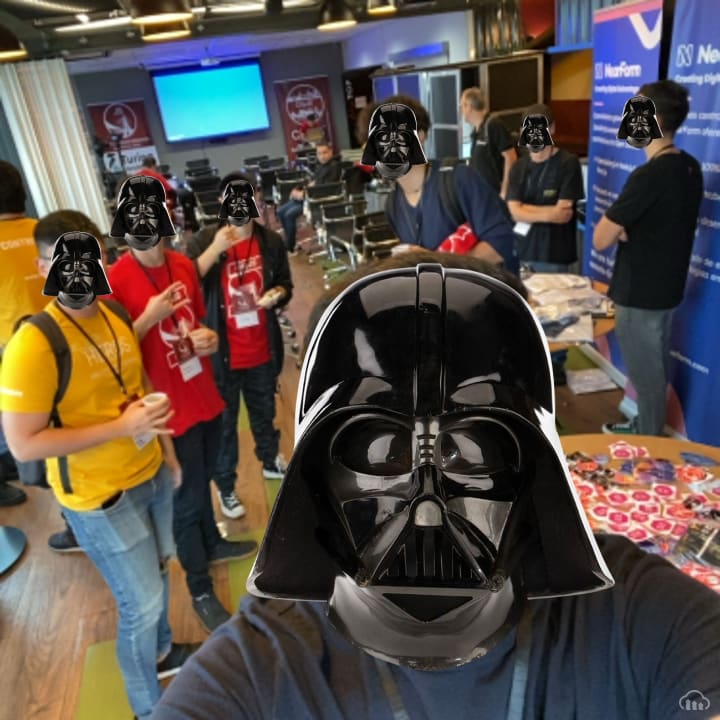 Darth Vader in CityJS Brazil